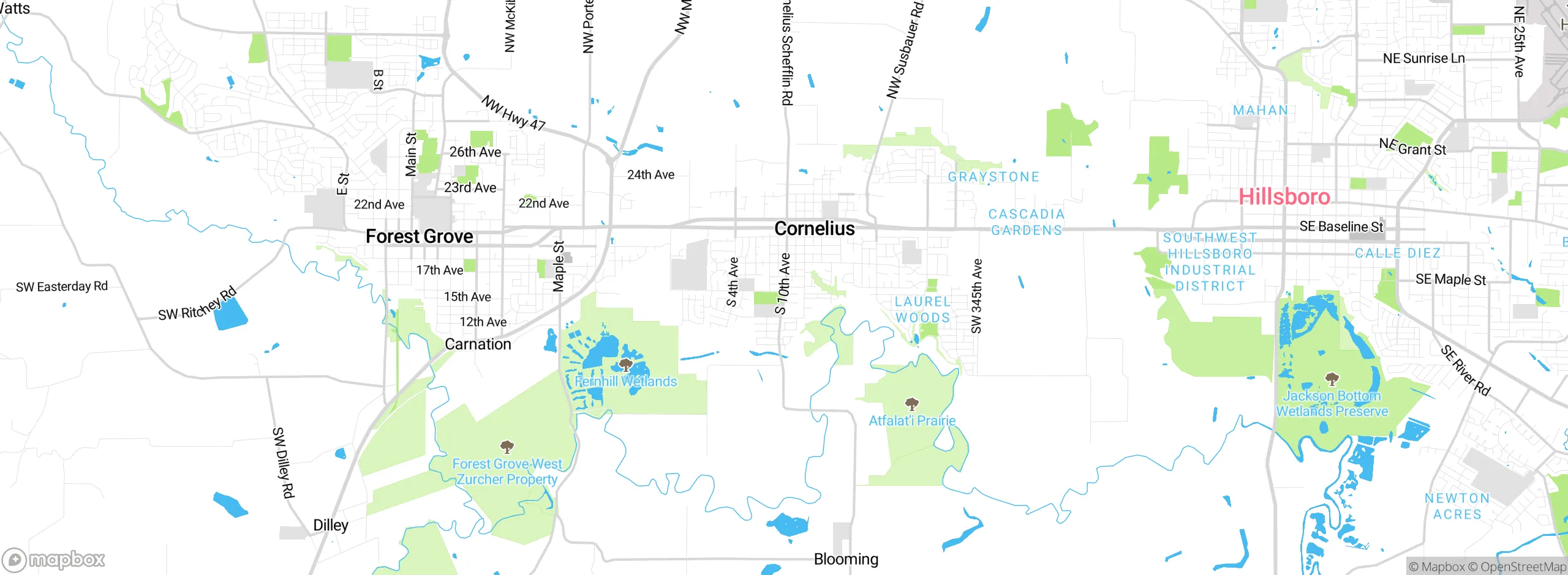 Map showing approximate location