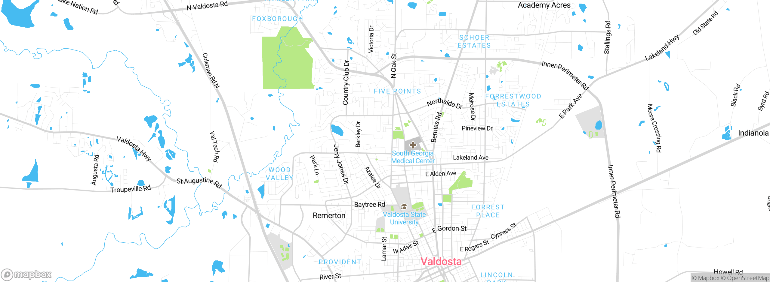 Map showing approximate location