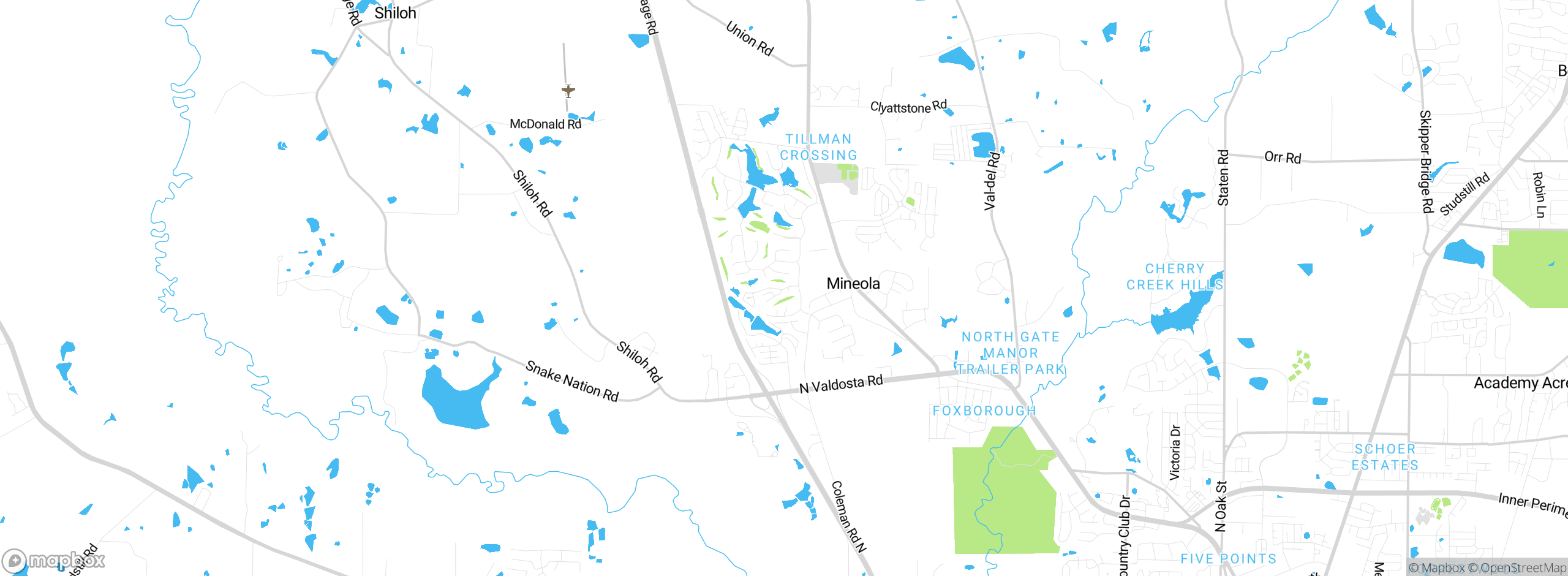 Map showing approximate location