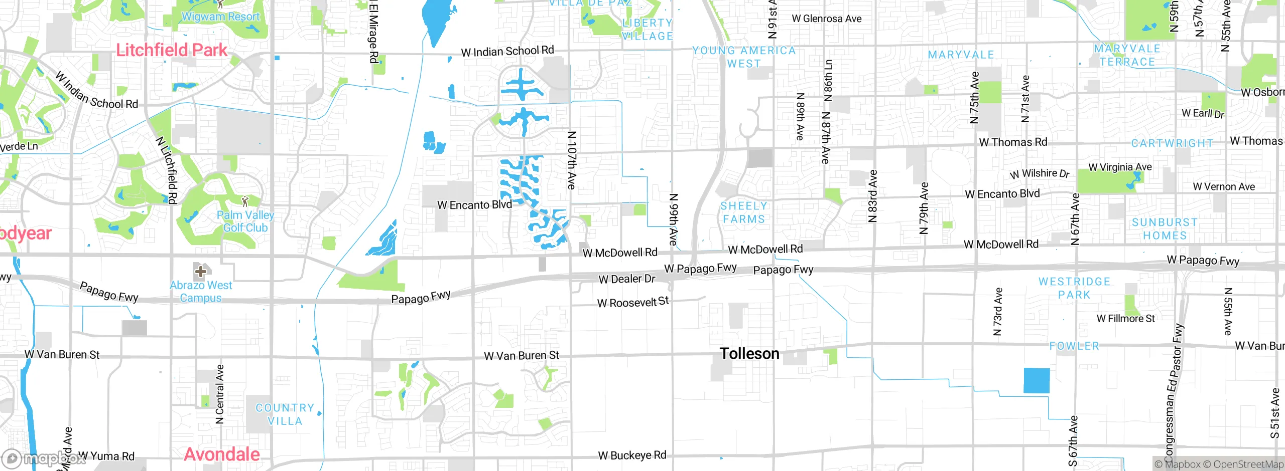 Map showing approximate location