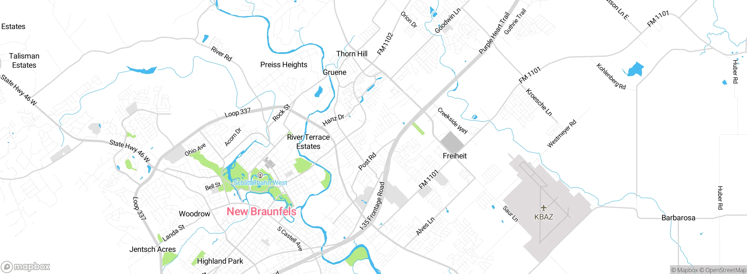 Map showing approximate location