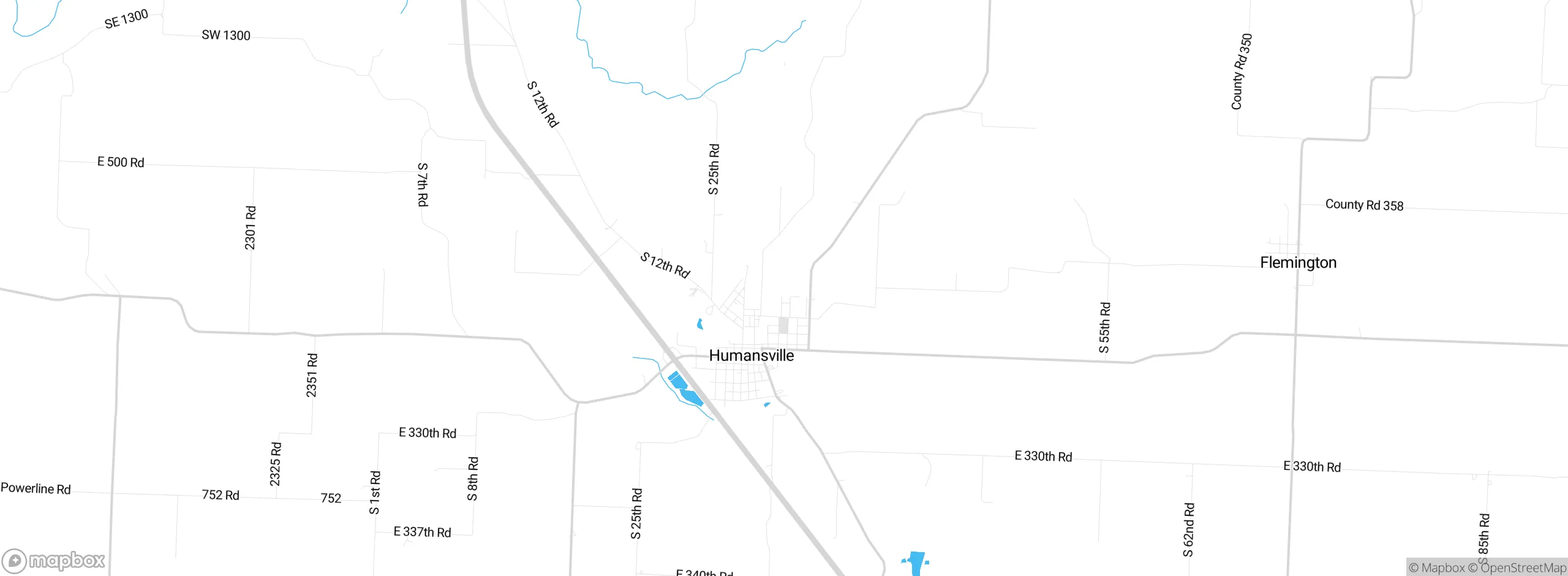 Map showing approximate location