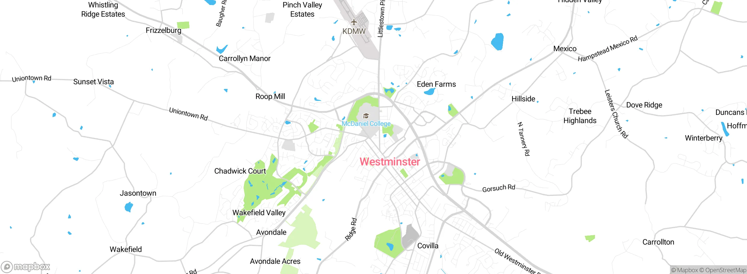 Map showing approximate location