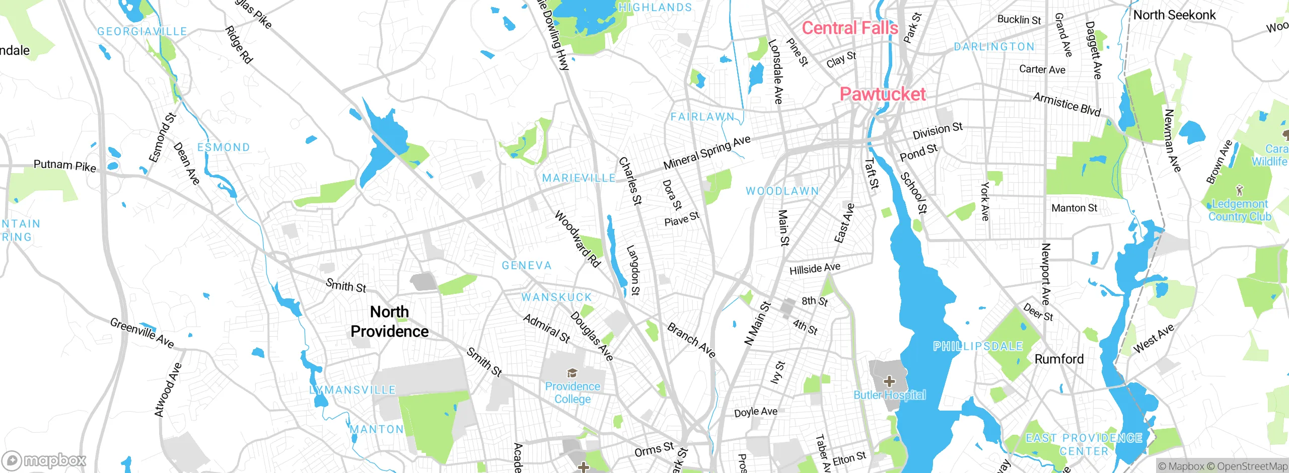 Map showing approximate location