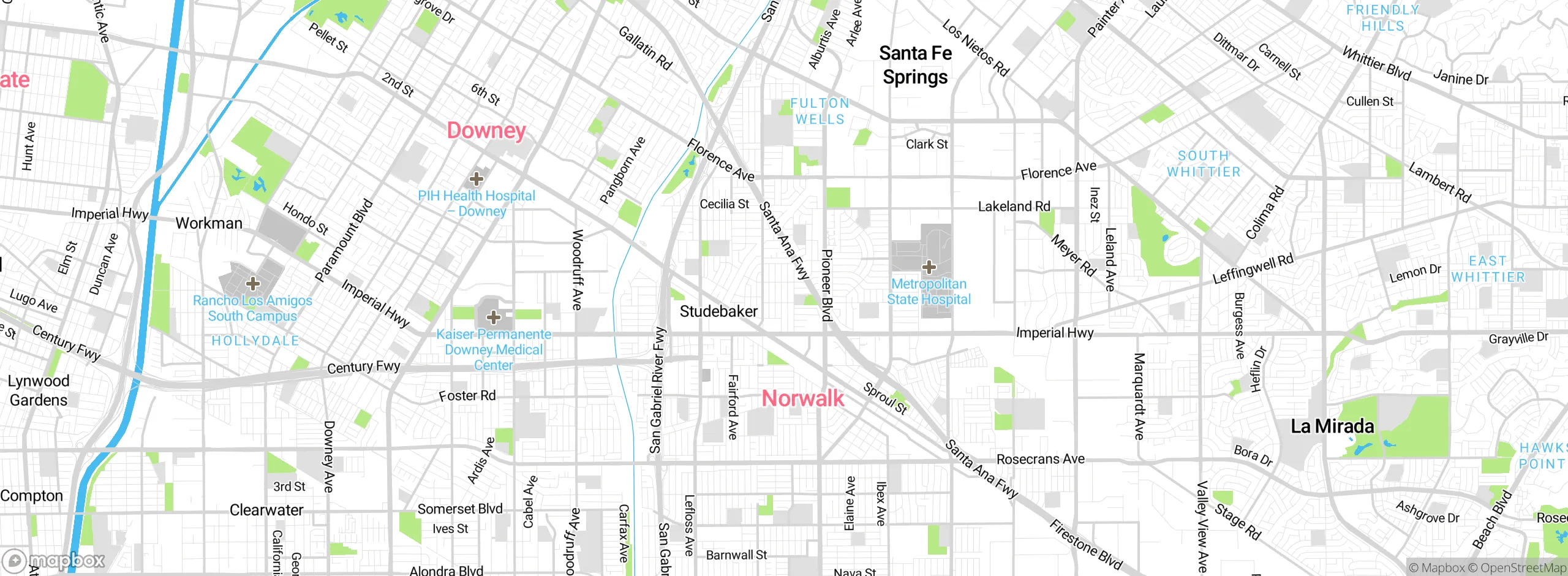 Map showing approximate location