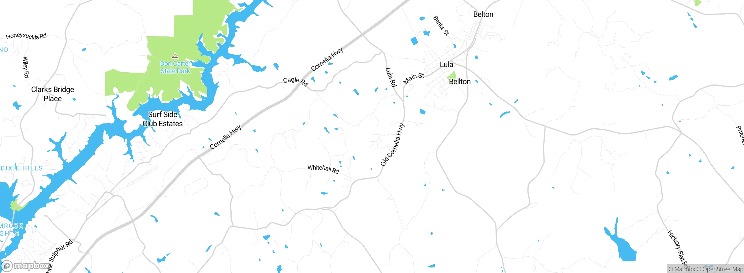 Map showing approximate location