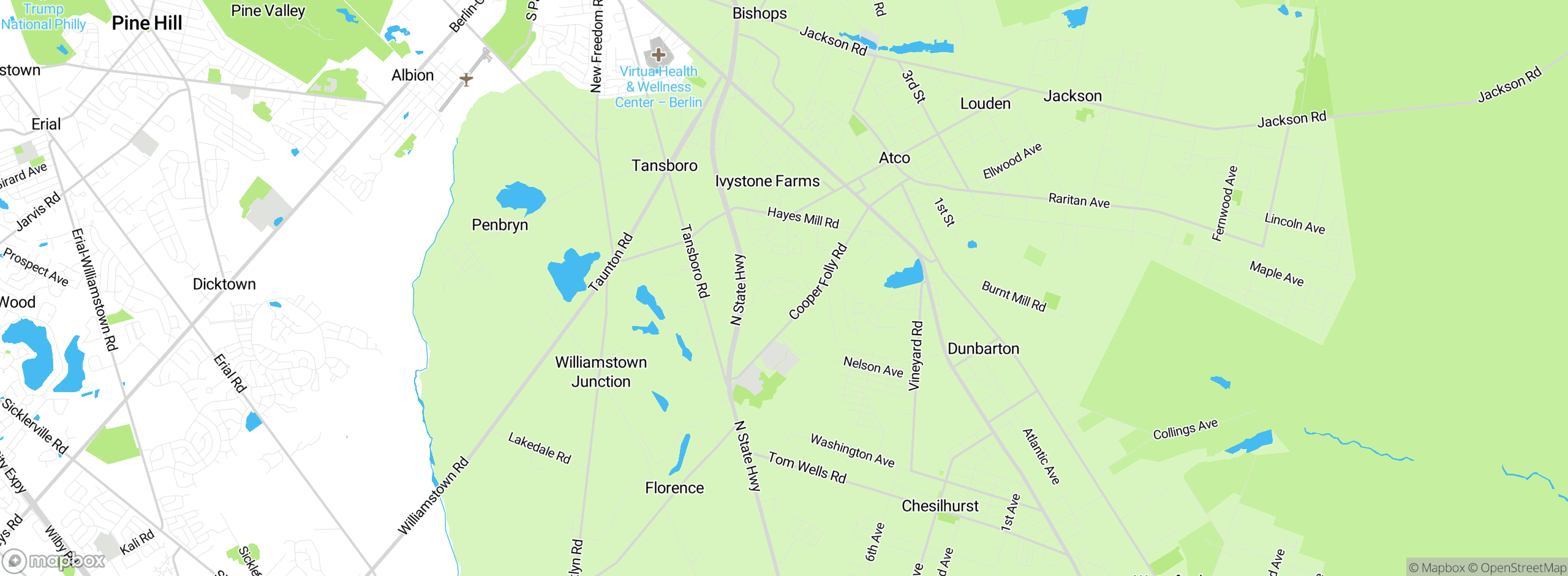 Map showing approximate location