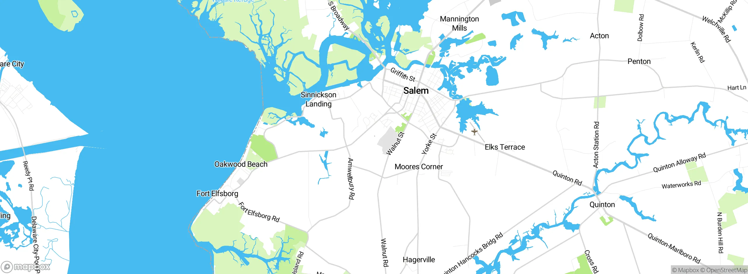 Map showing approximate location