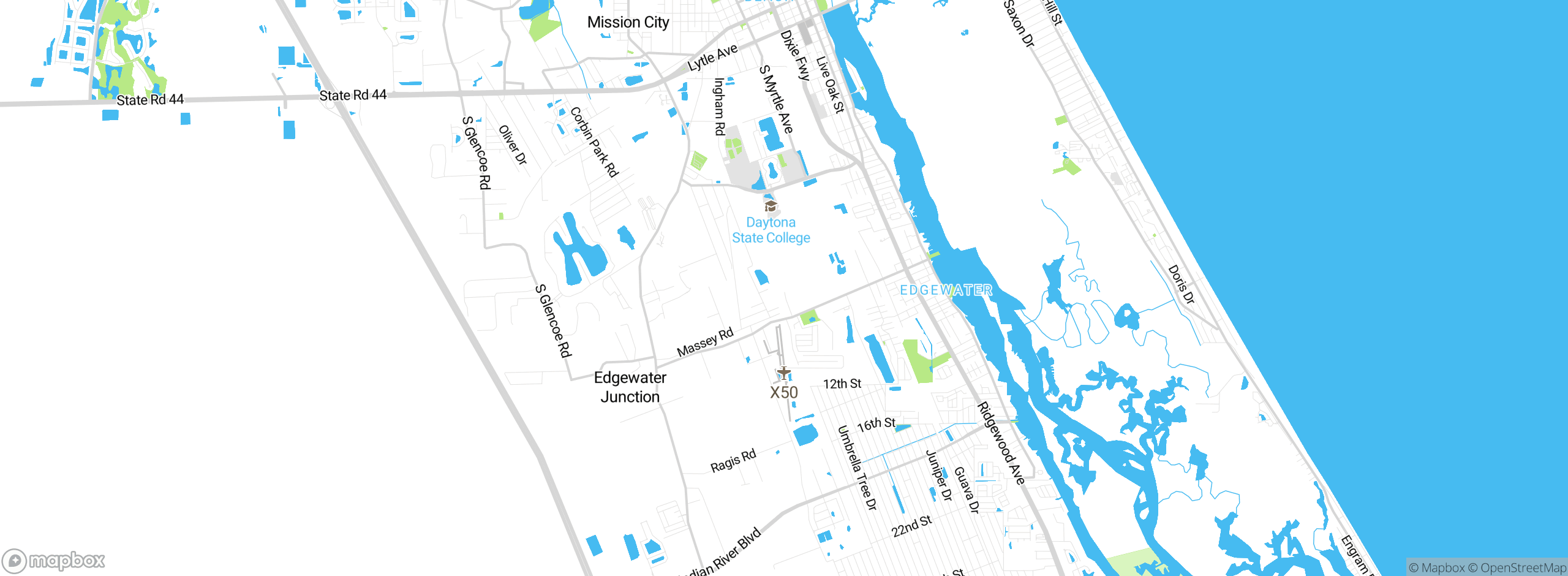 Map showing approximate location