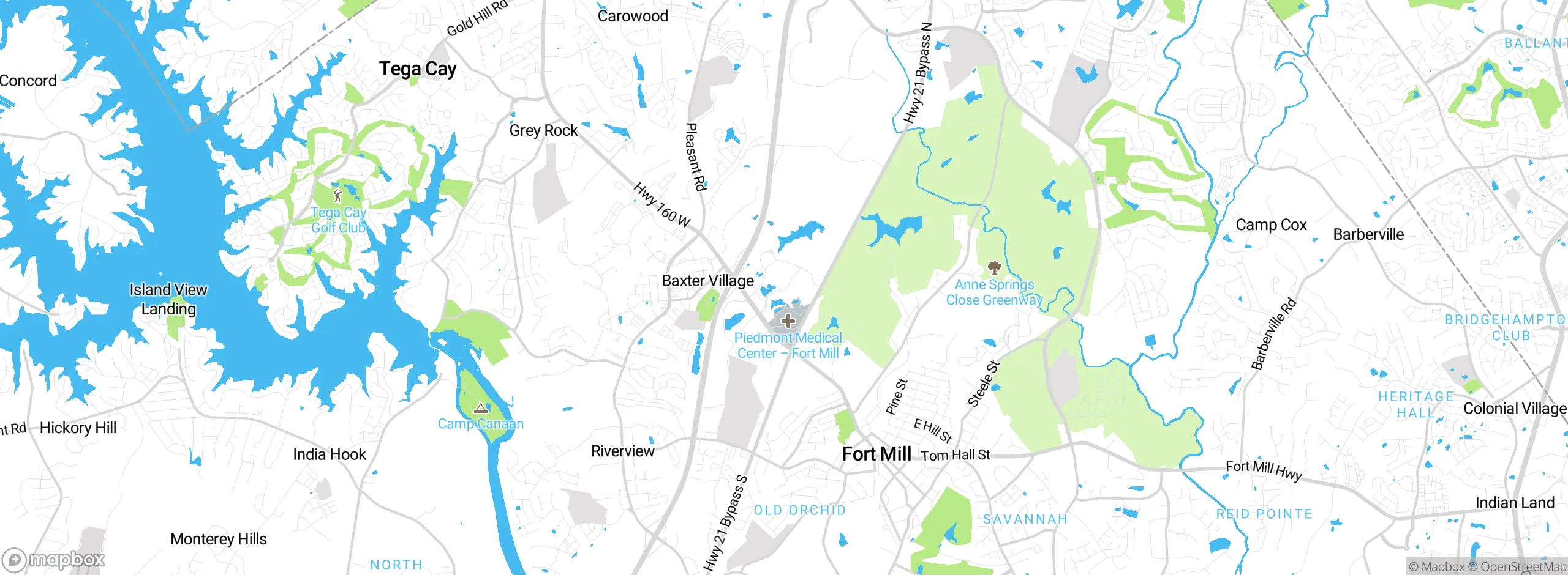 Map showing approximate location