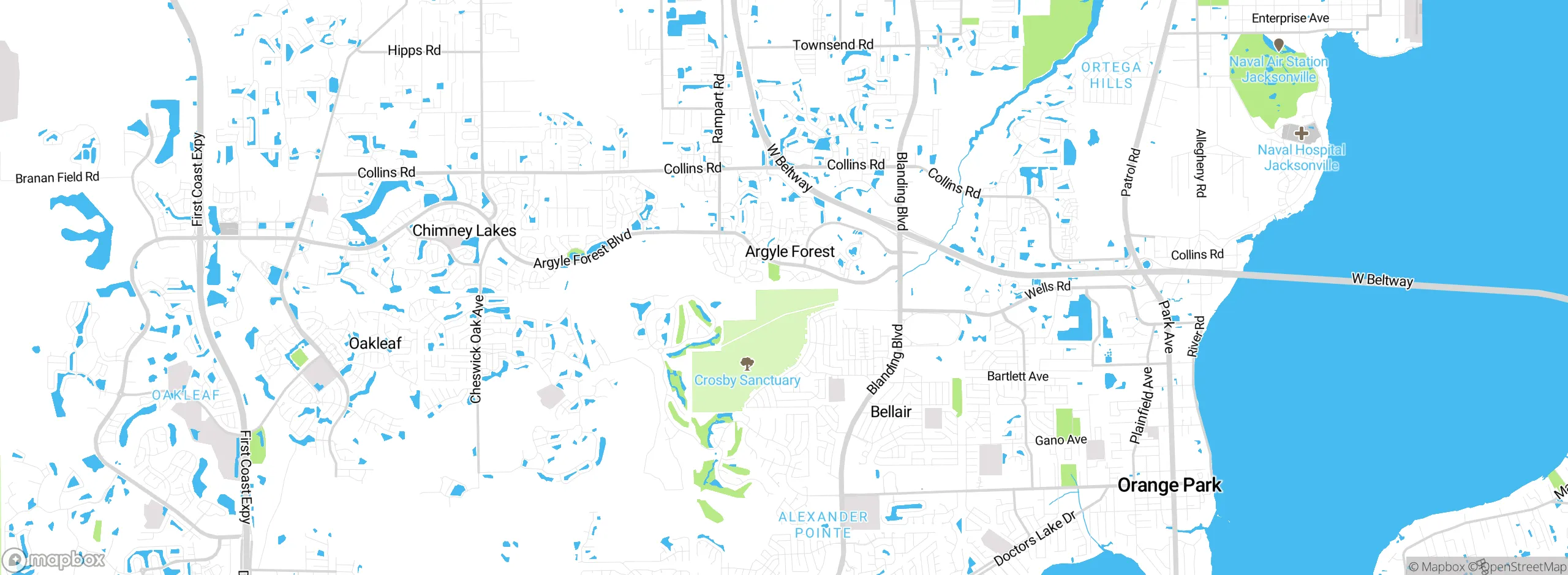 Map showing approximate location