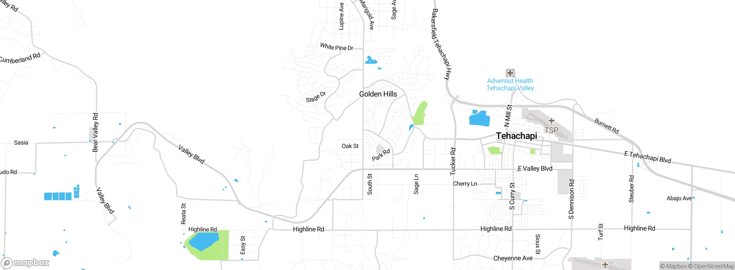 Map showing approximate location