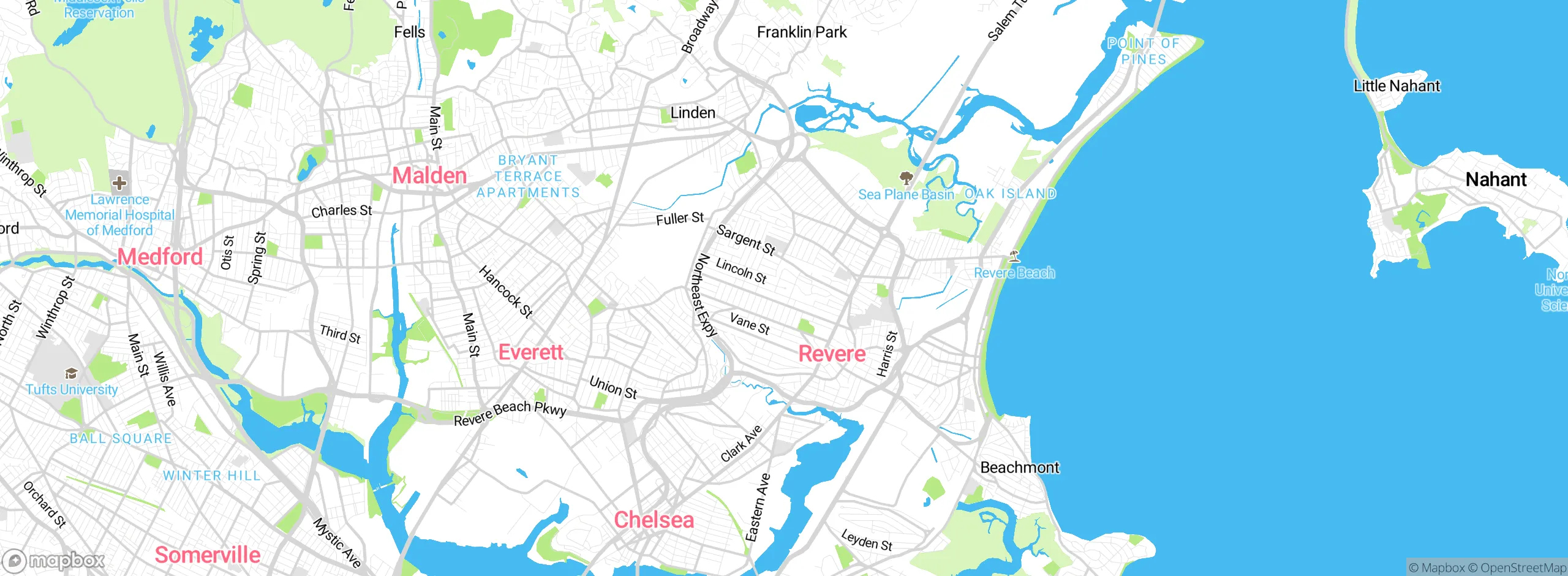 Map showing approximate location