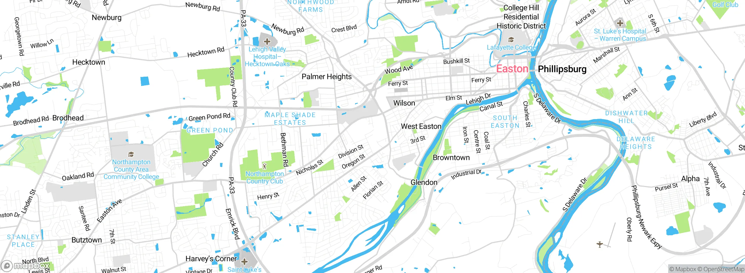 Map showing approximate location