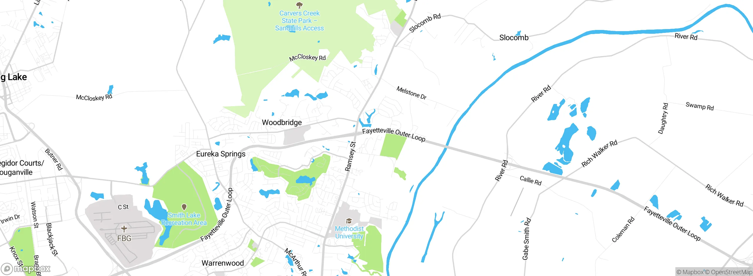 Map showing approximate location
