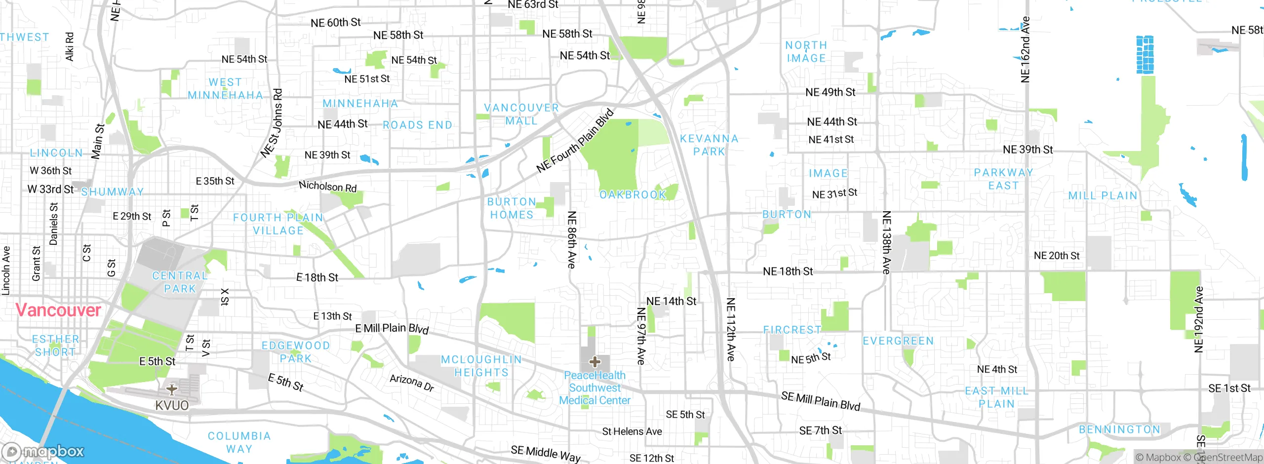 Map showing approximate location