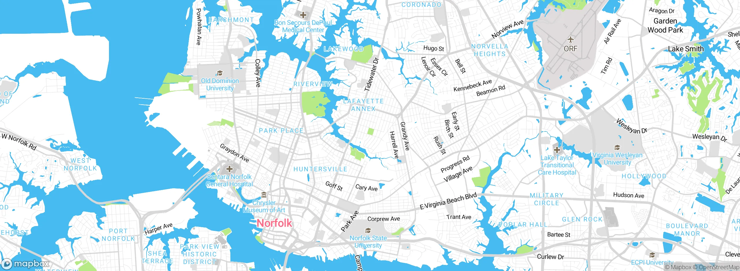 Map showing approximate location
