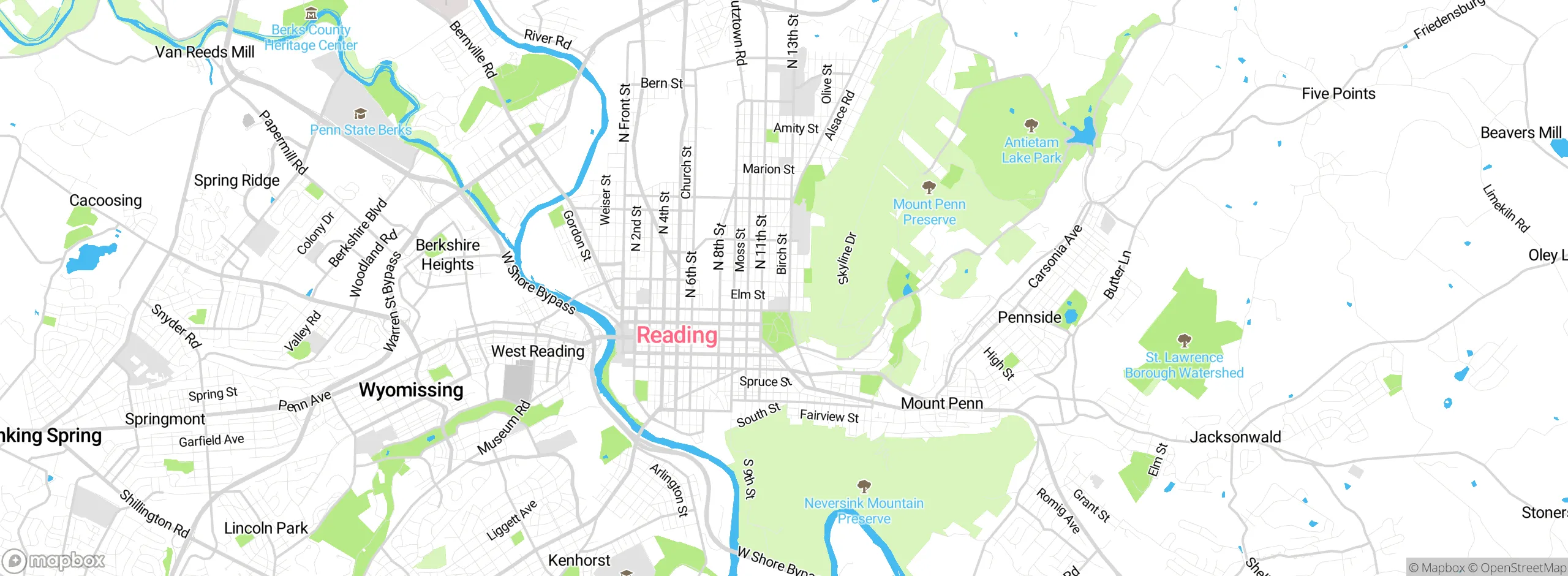 Map showing approximate location