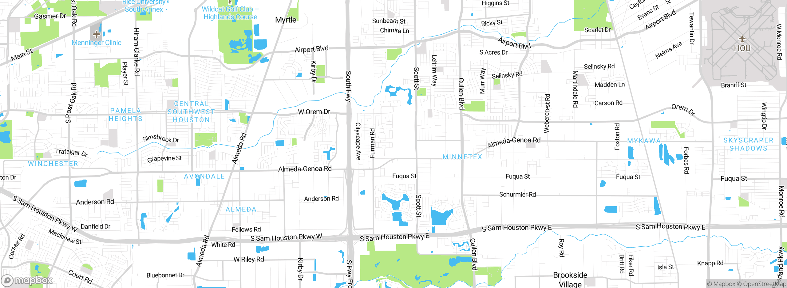 Map showing approximate location
