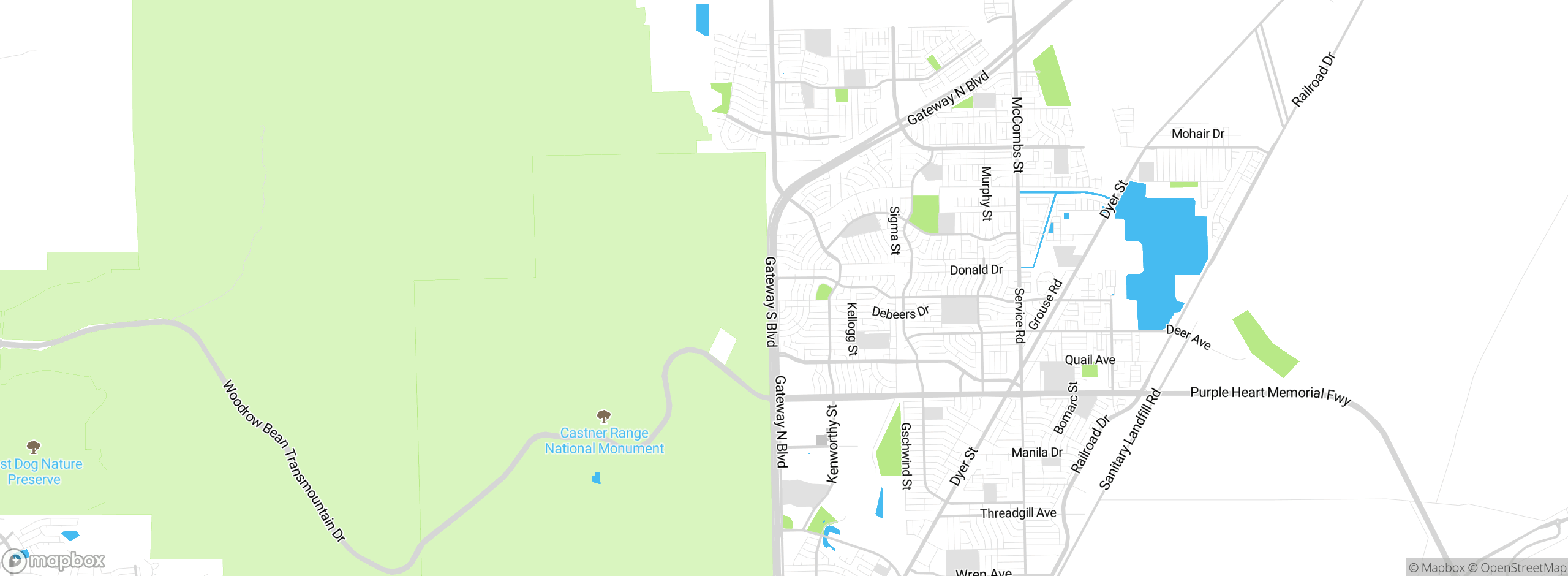 Map showing approximate location