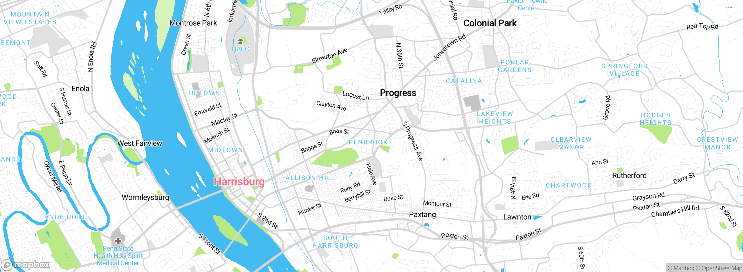 Map showing approximate location