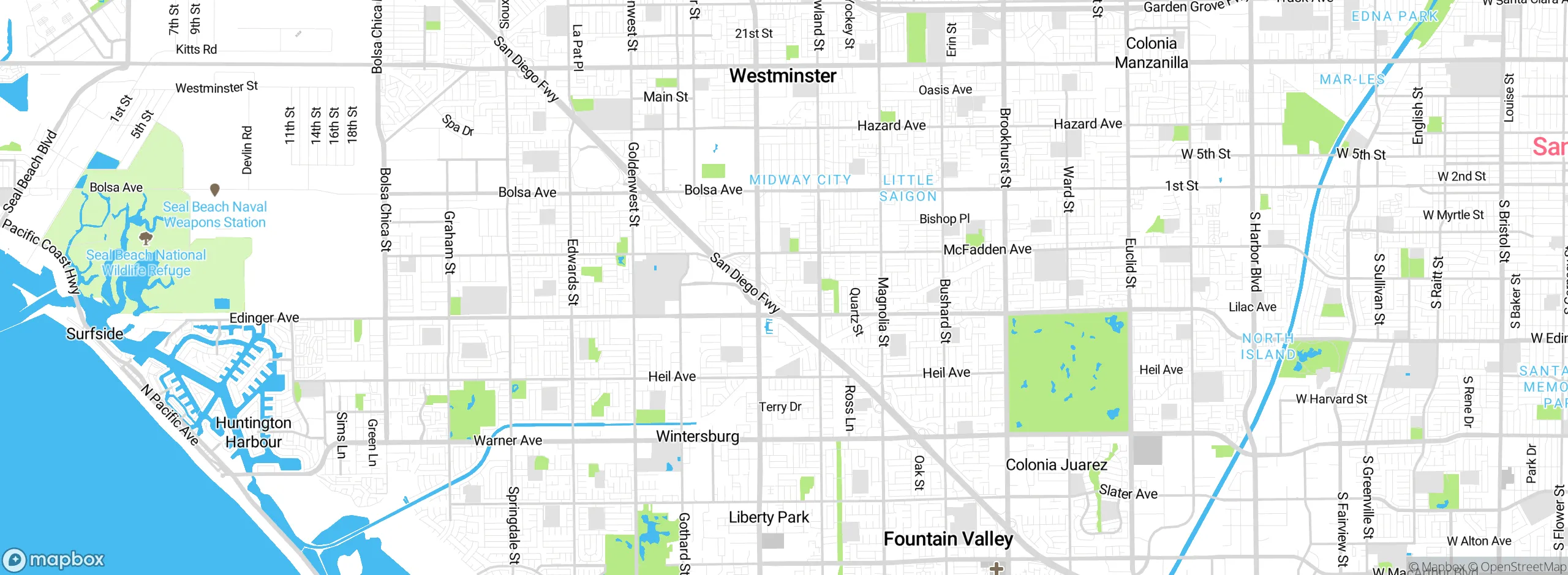 Map showing approximate location