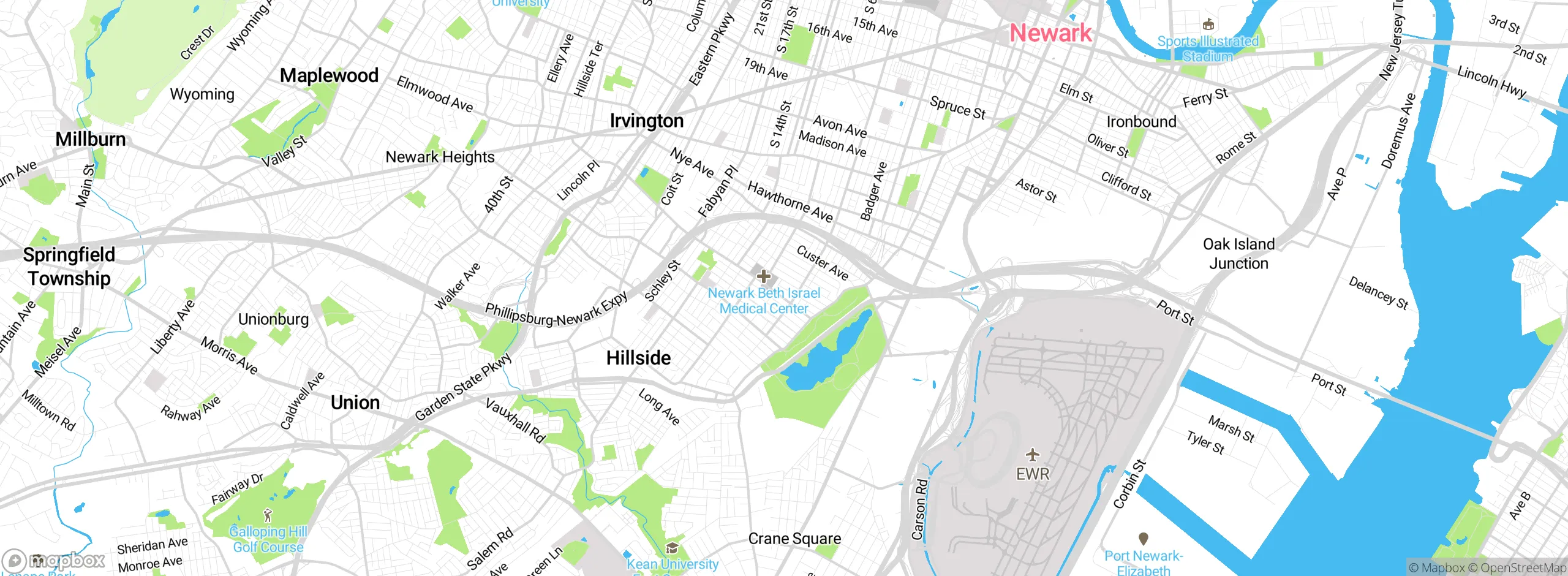 Map showing approximate location