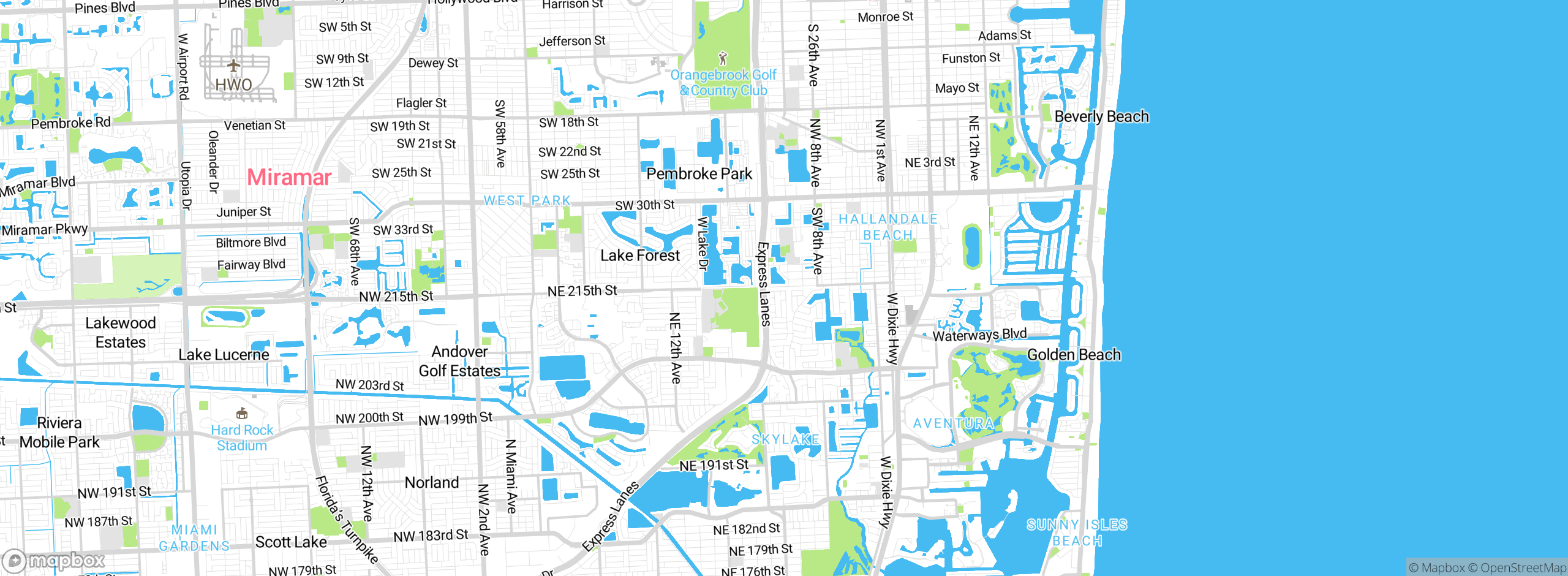 Map showing approximate location