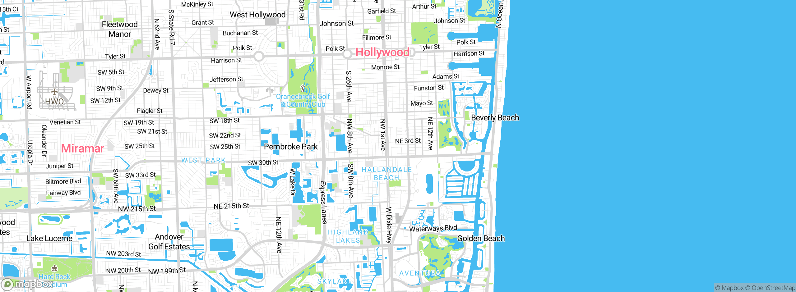 Map showing approximate location
