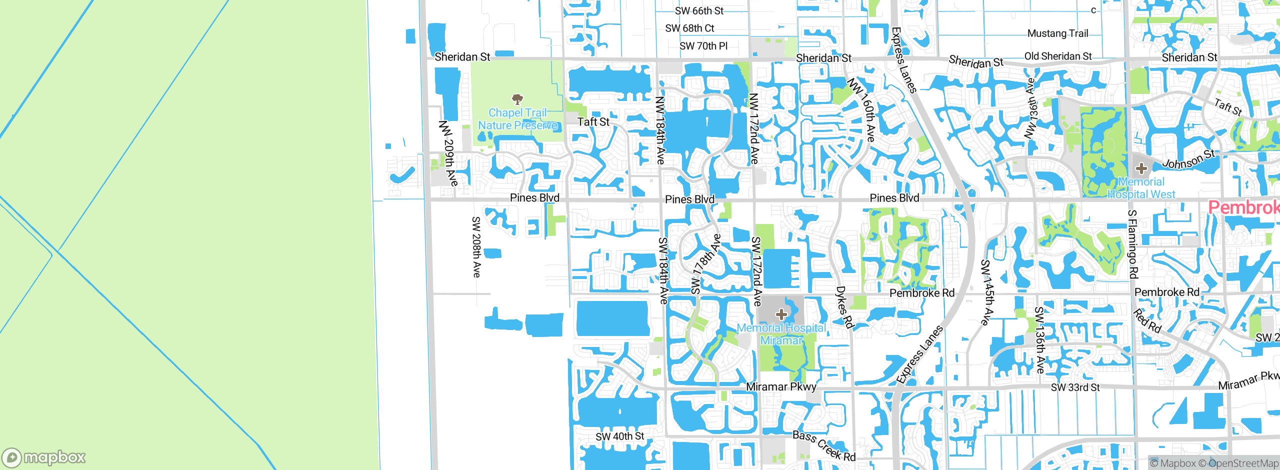 Map showing approximate location
