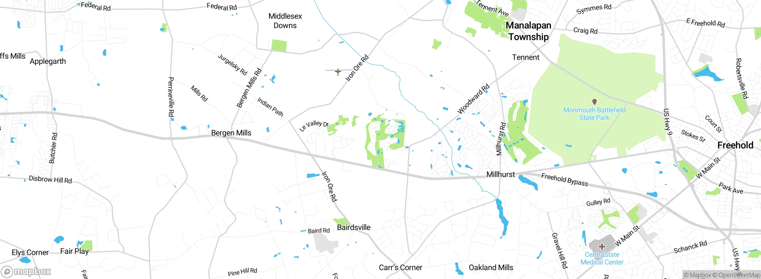 Map showing approximate location
