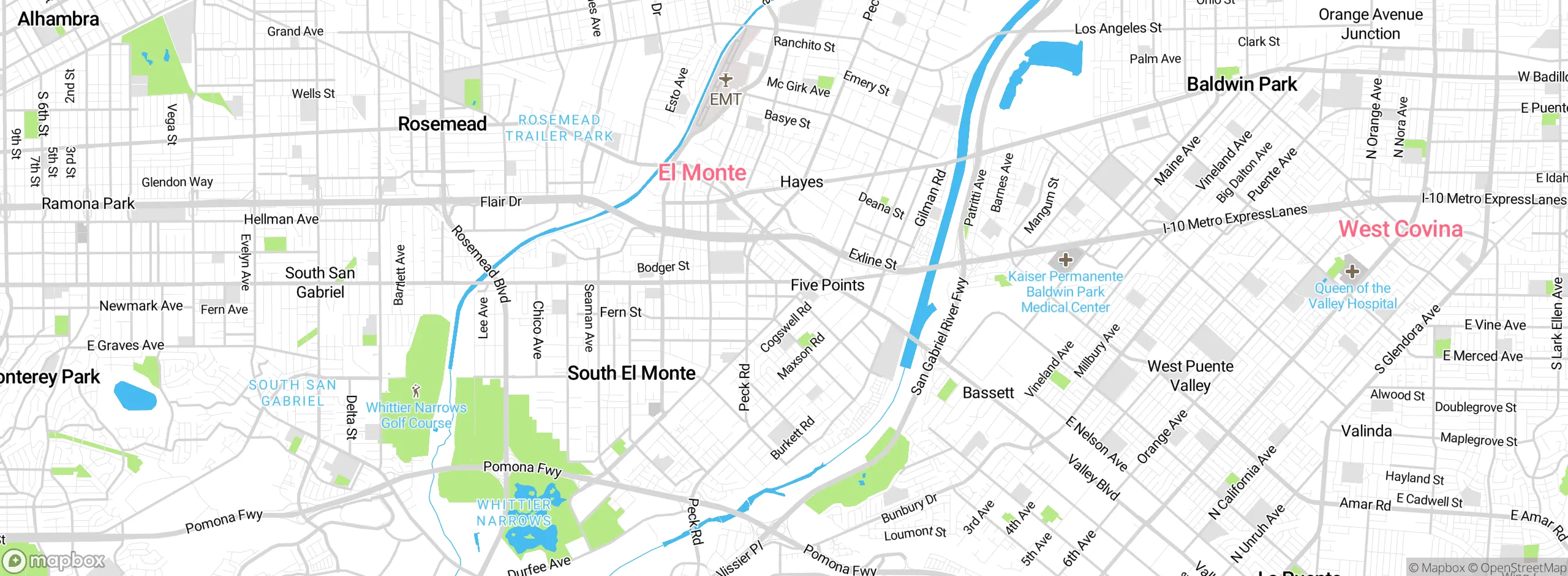 Map showing approximate location