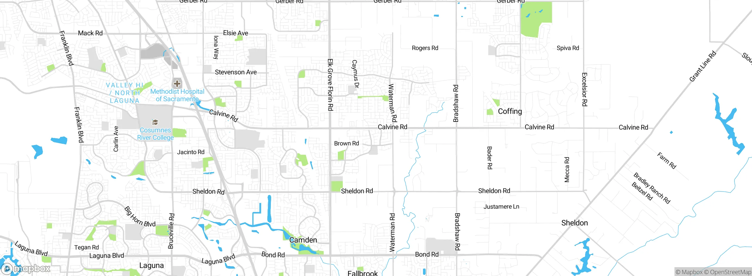 Map showing approximate location
