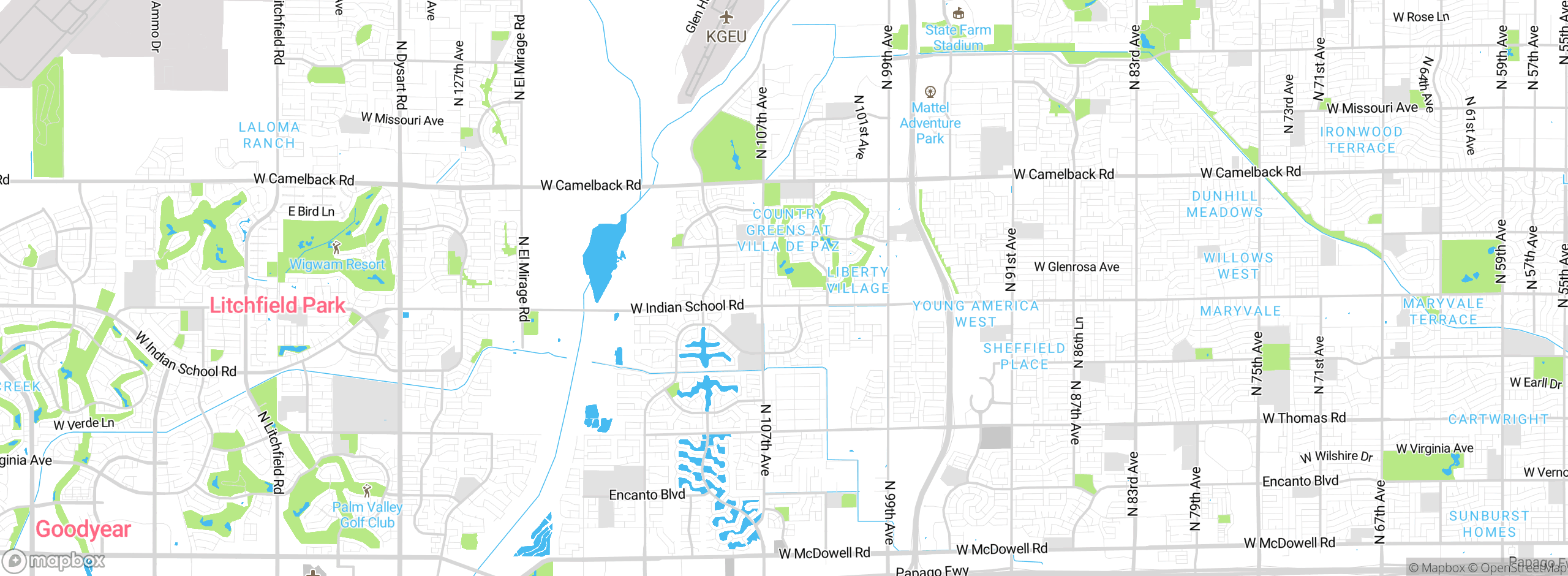Map showing approximate location