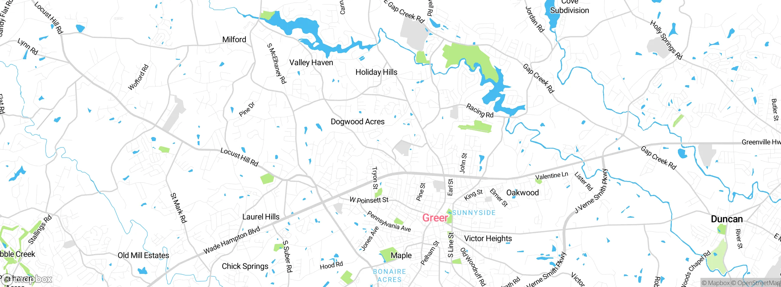 Map showing approximate location