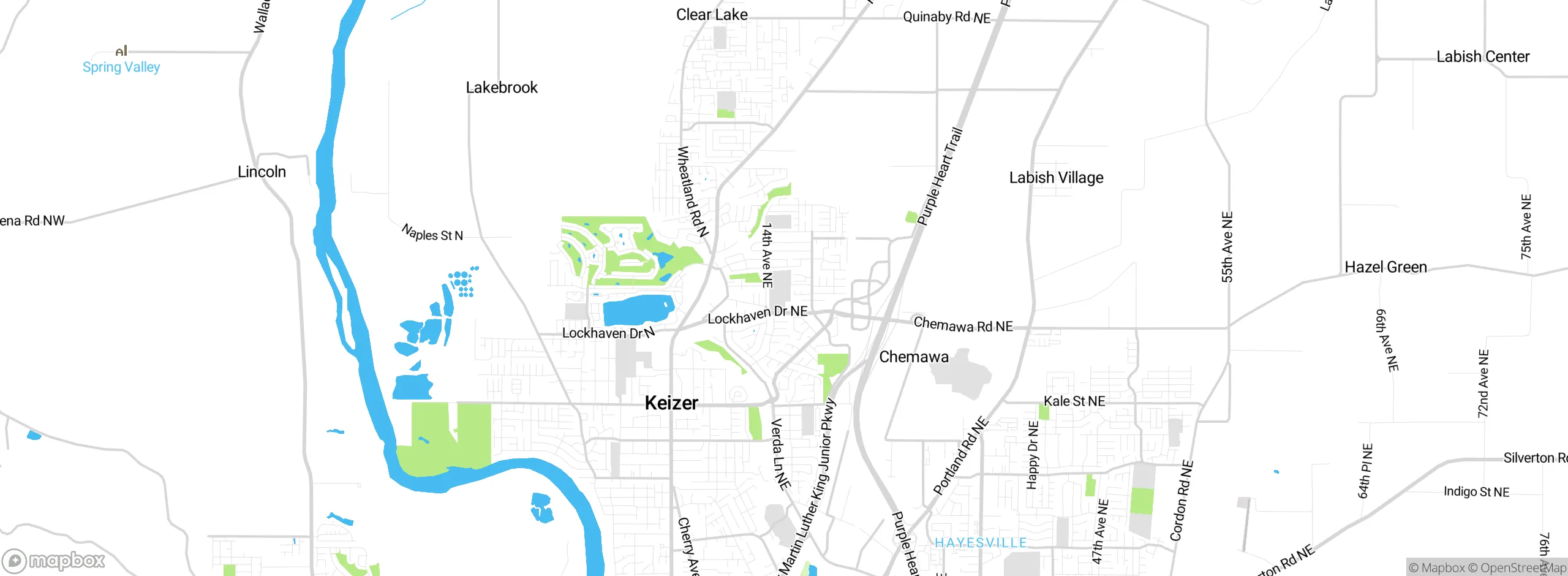 Map showing approximate location