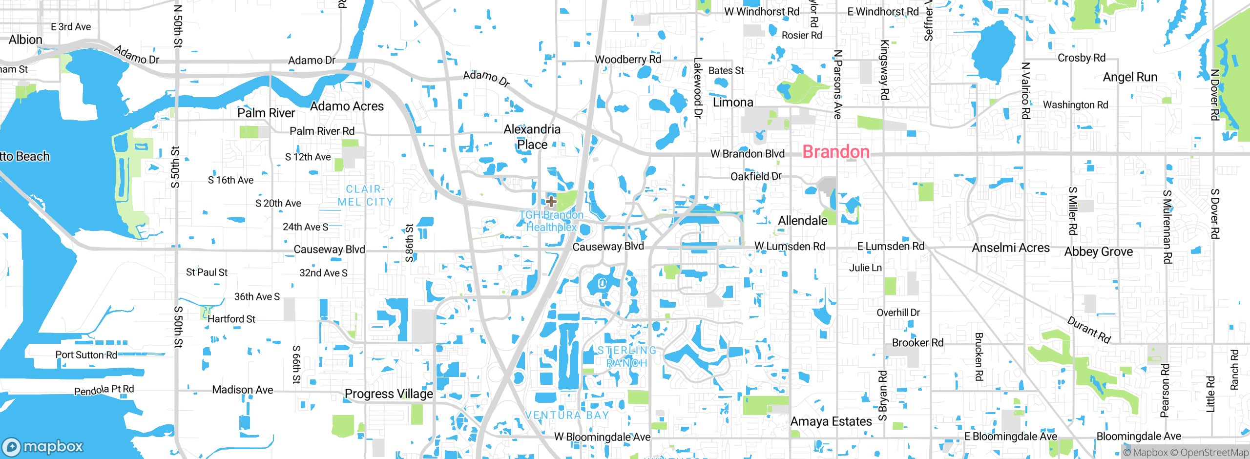 Map showing approximate location
