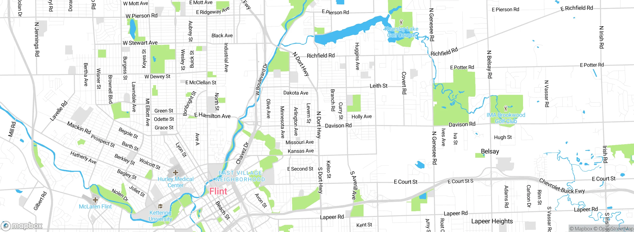 Map showing approximate location