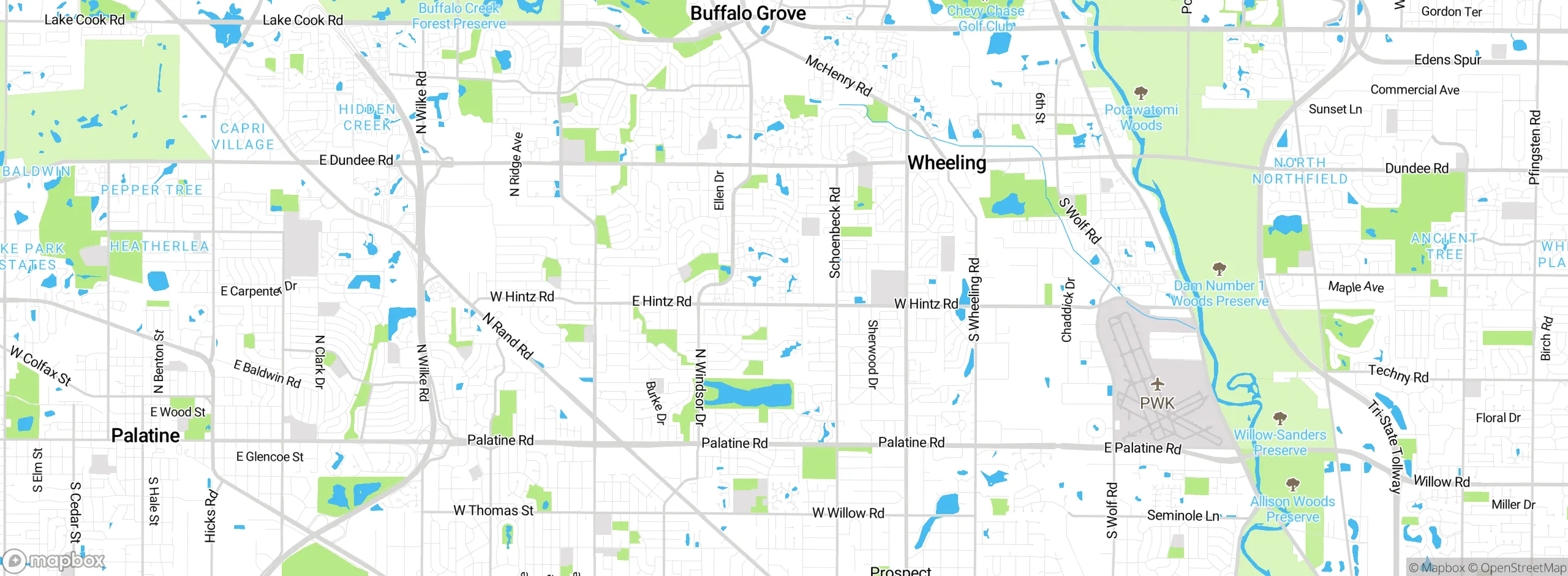 Map showing approximate location