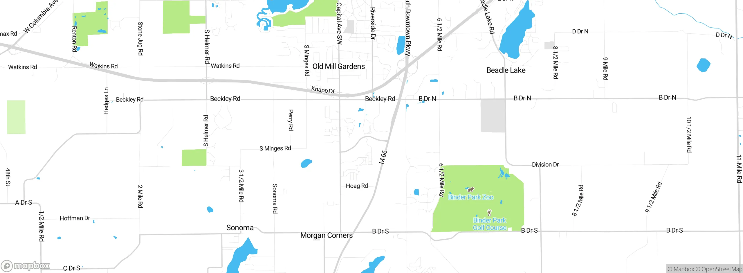 Map showing approximate location