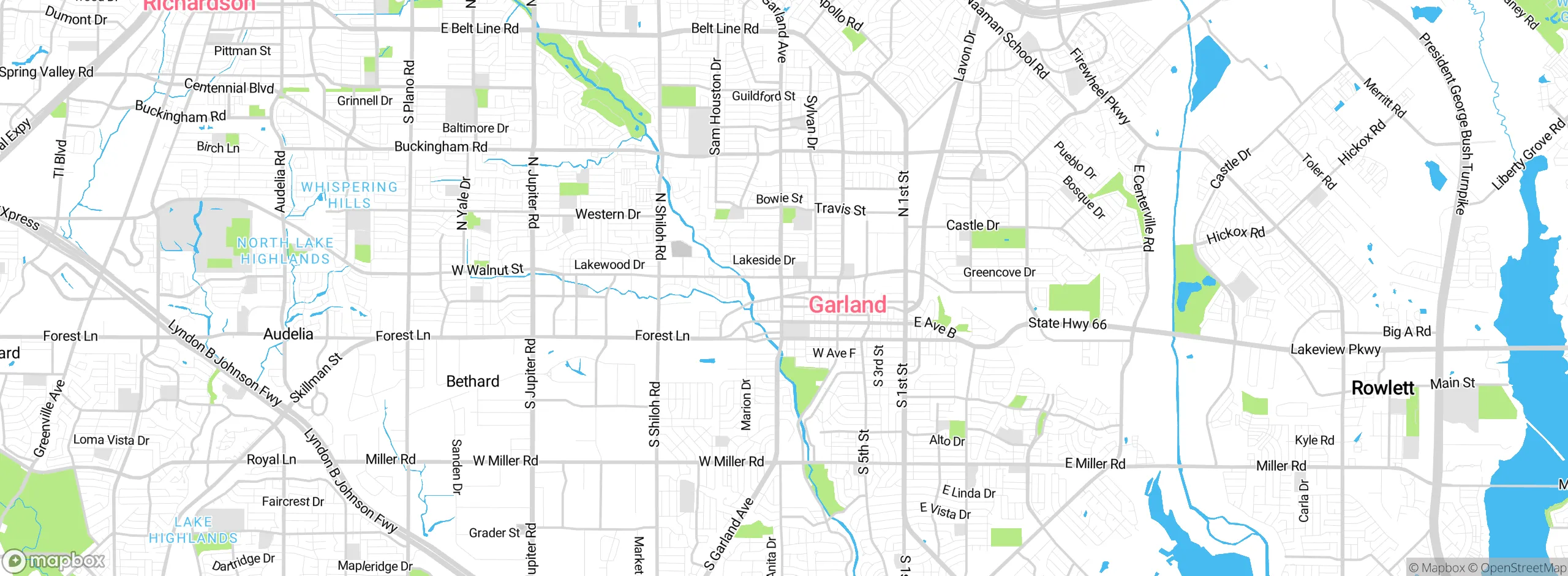 Map showing approximate location