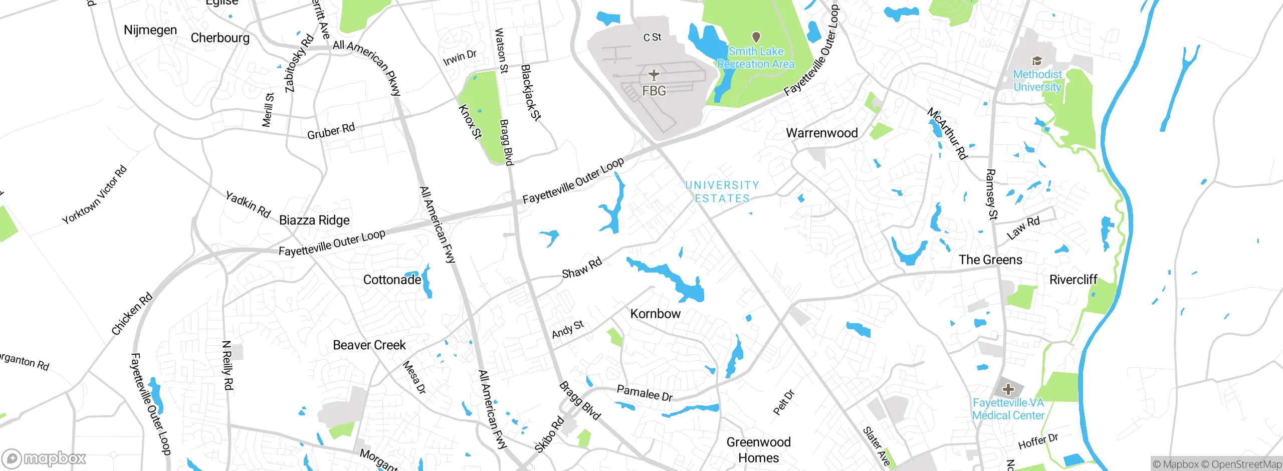 Map showing approximate location