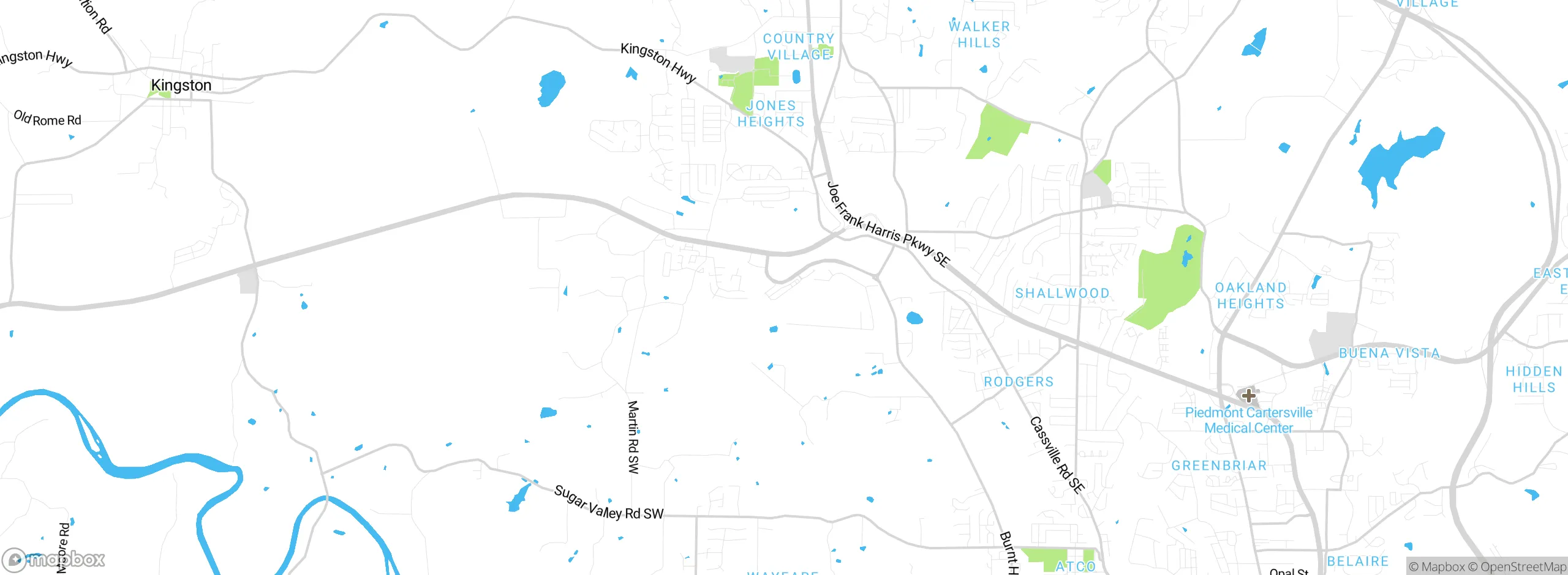 Map showing approximate location