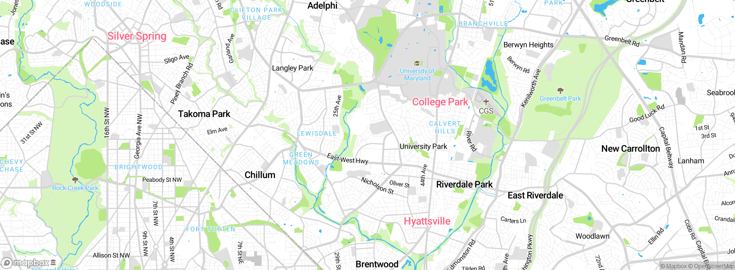 Map showing approximate location