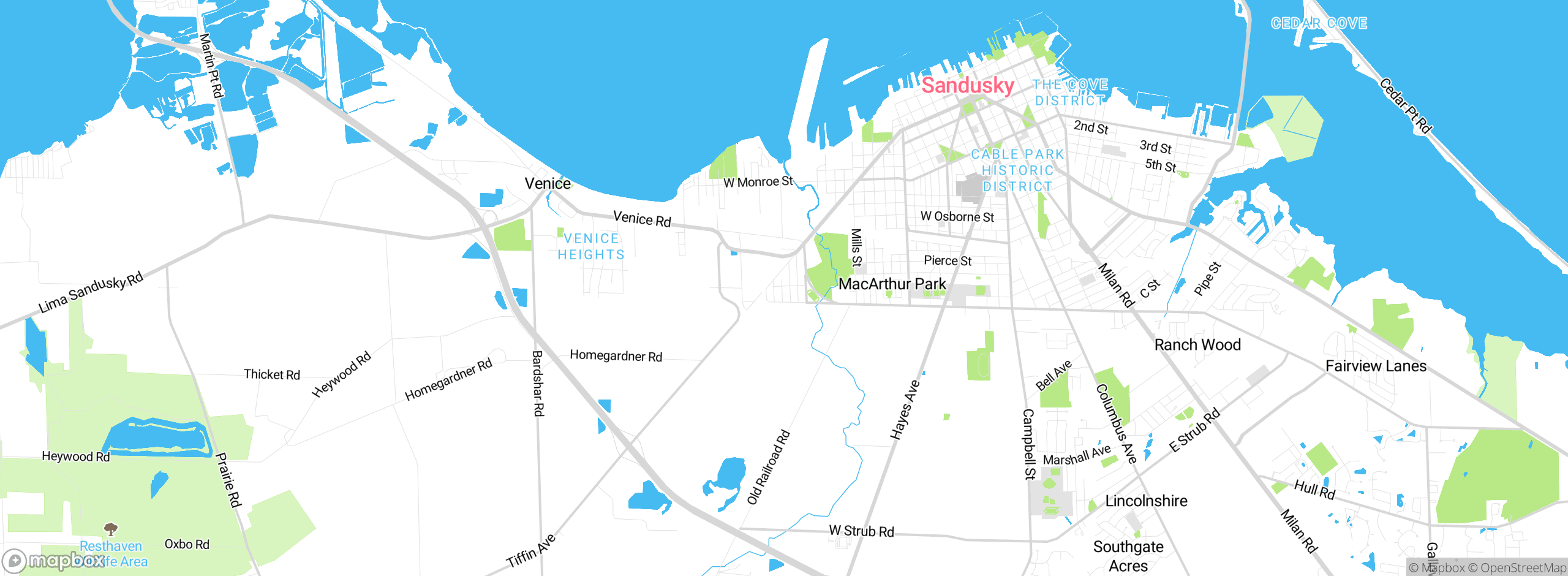 Map showing approximate location