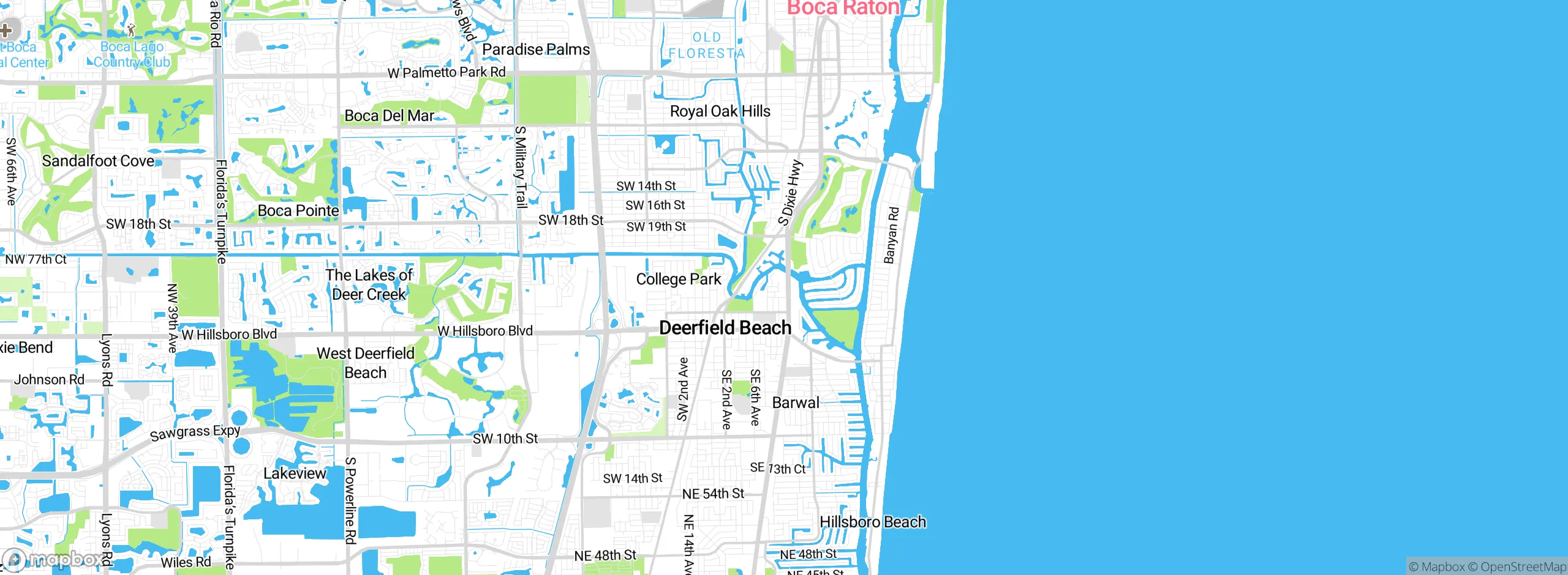 Map showing approximate location