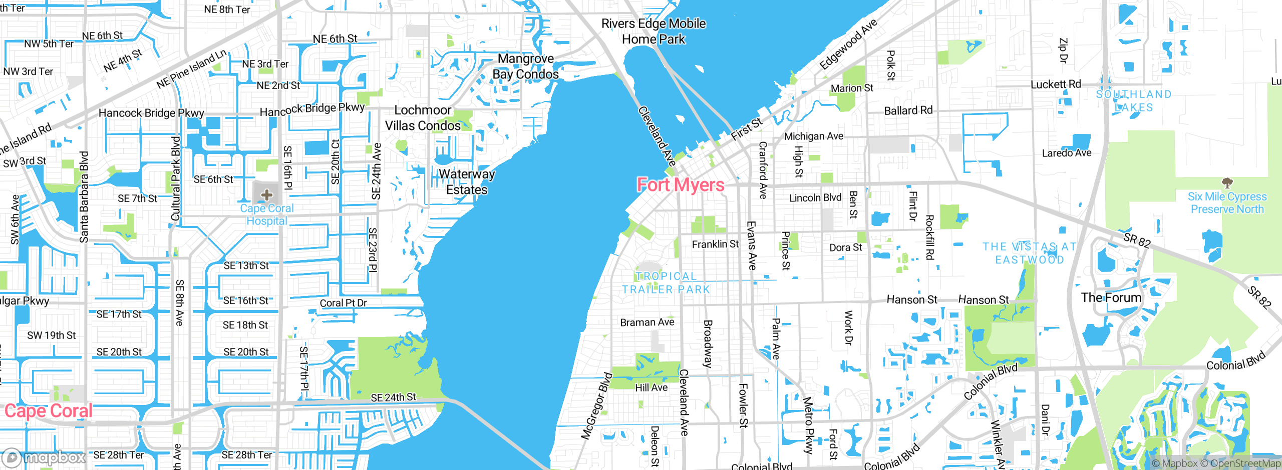 Map showing approximate location