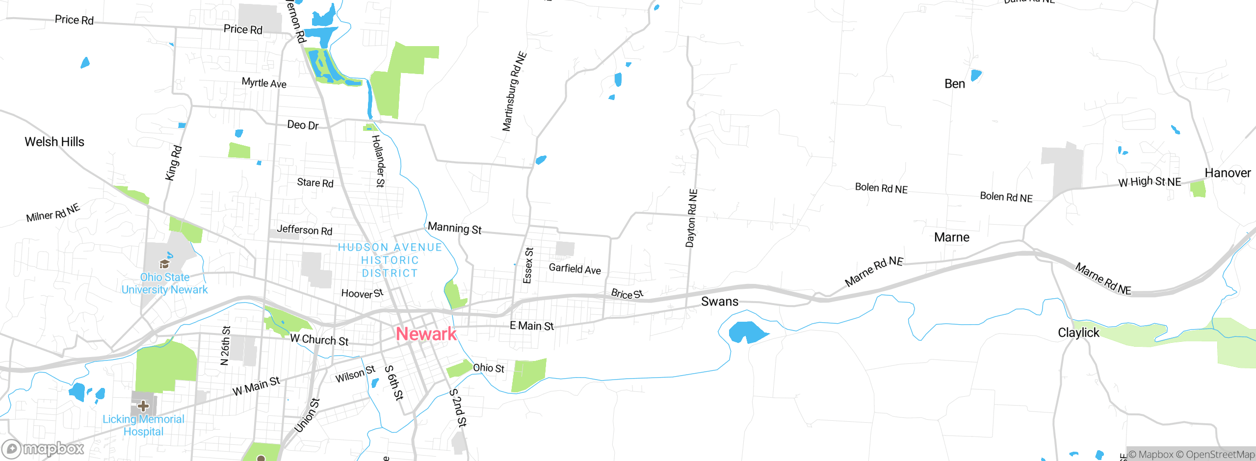 Map showing approximate location