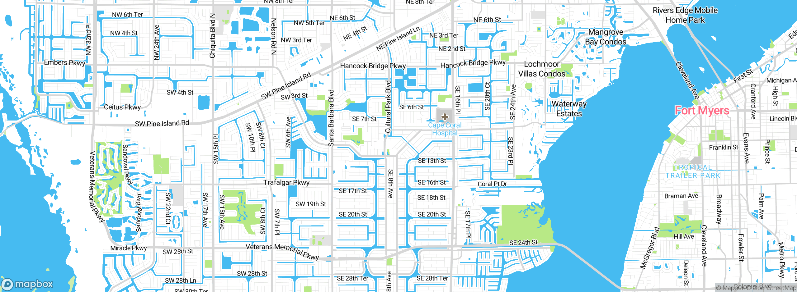 Map showing approximate location