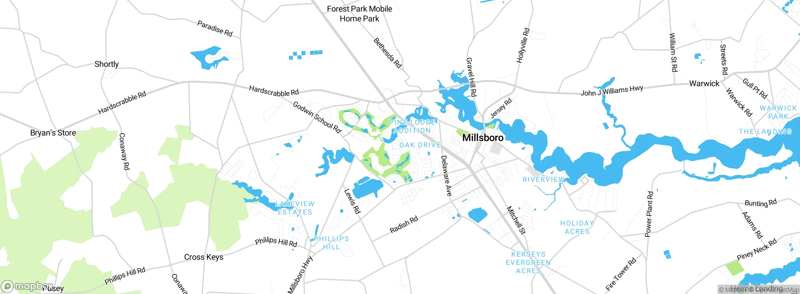 Map showing approximate location